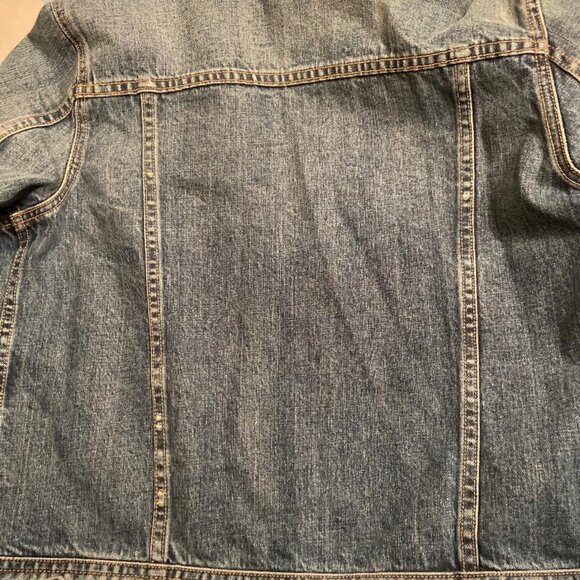 Rag & Bone Jean Denim Jacket with Raw Hem Sleeves, S/P - Picture 6 of 6